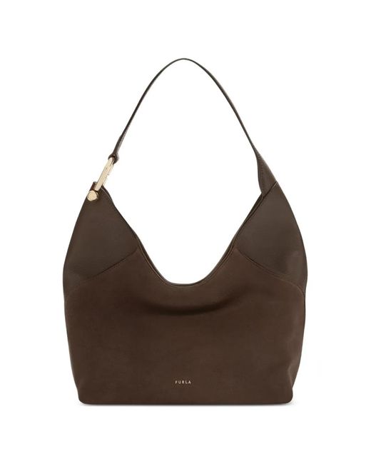 Furla Black Lara Shoulder Bag M