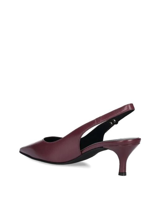 Furla Purple Pointed-Toe Slingback Pumps