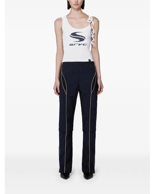 SRVC Studio Blue Slash Convertible Track Pants