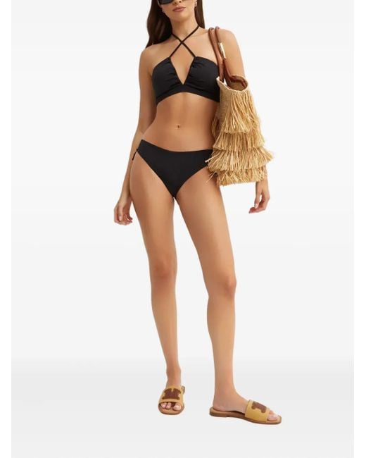 Max Mara Black Adriene Bikini Top