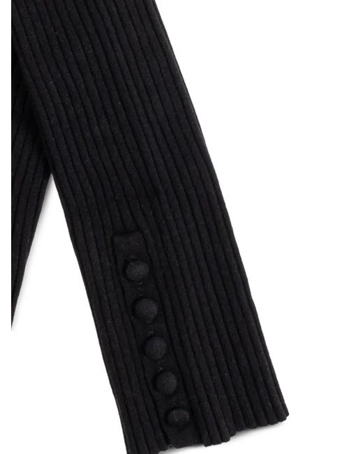 Lisa Yang Black Gerippte Handschuhe
