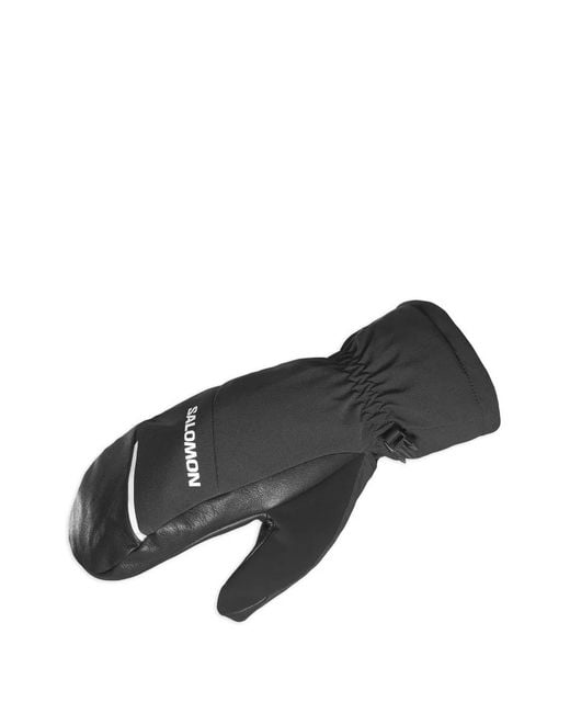 Salomon Black Buckle Gloves for men