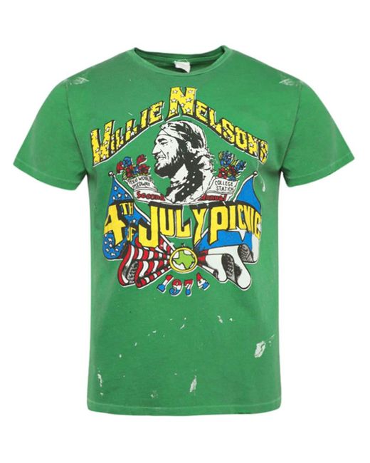 MadeWorn Green Graphic-print Cotton T-shirt for men
