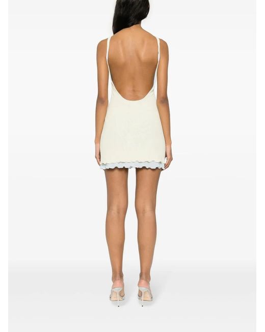 Gcds Natural Short Layered Dress