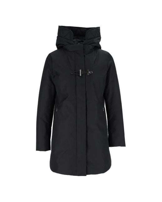 Fay Blue Toggle Hooded Coat