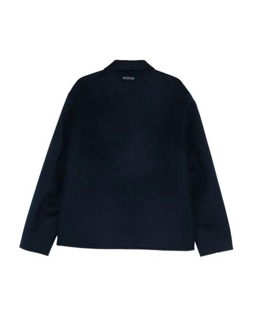 Calvin Klein Blue Button-Up Shirt Jacket for men