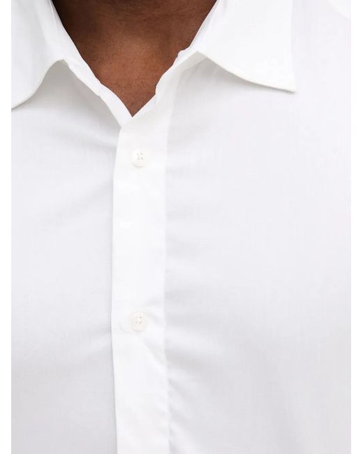 Mos Mosh White Long-Sleeve Button-Up Shirt for men