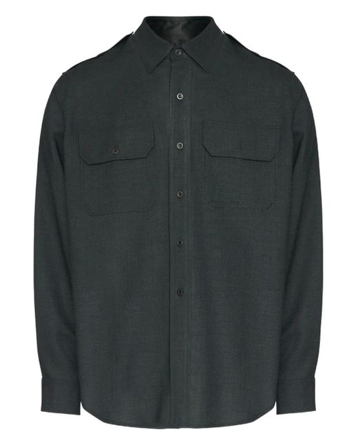 メンズ Maison Margiela ロングスリーブ シャツ Green