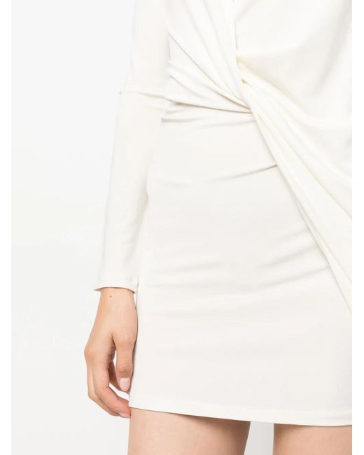 Jacquemus White La Robe Bahia Jersey Minidress