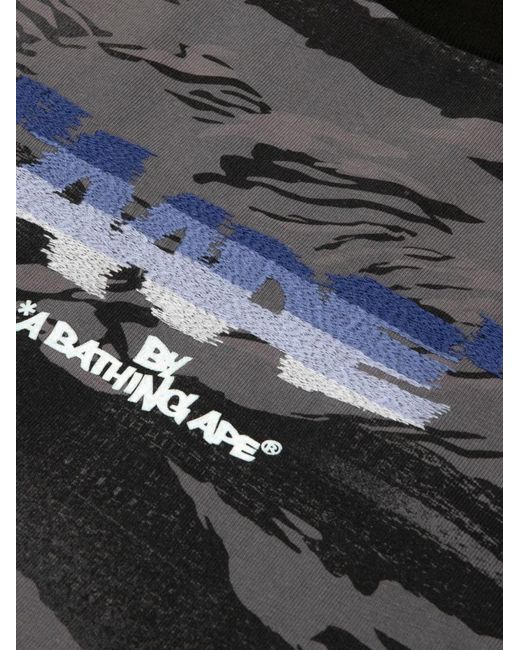 Aape By A Bathing Ape Black T-Shirt À Imprimé Camouflage for men