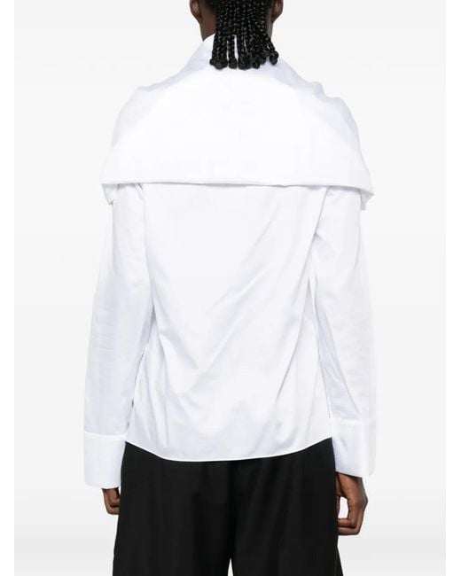 TOVE White Nia Draped Top