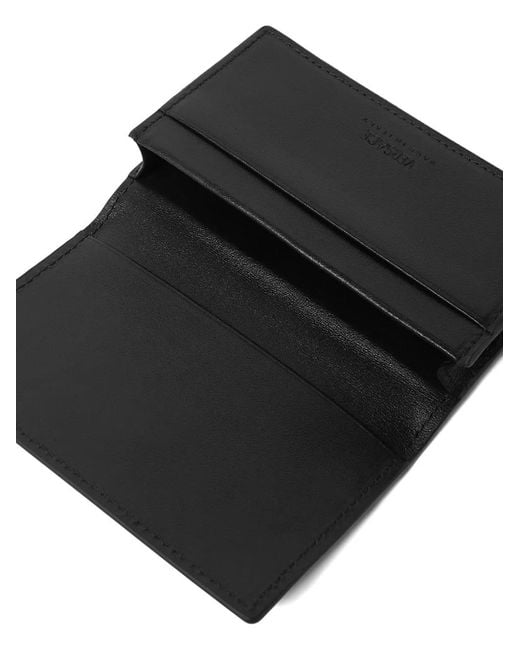 Versace Black Logo-Plaque Wallet for men