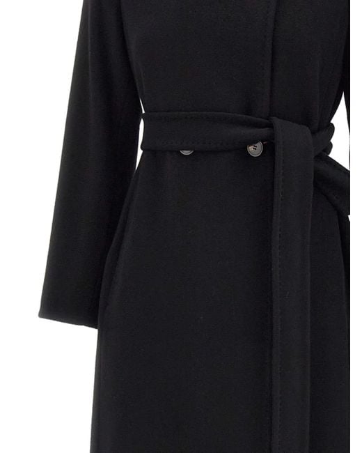 Max Mara Belted Coat Black