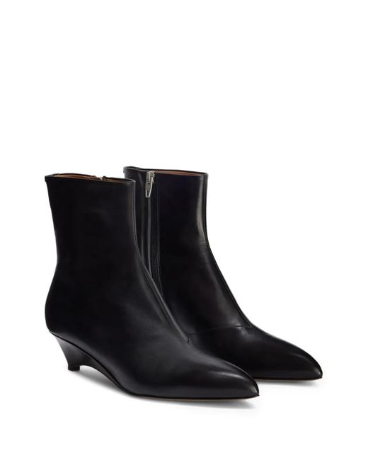 Jil Sander Black Pointed-Toe Boots