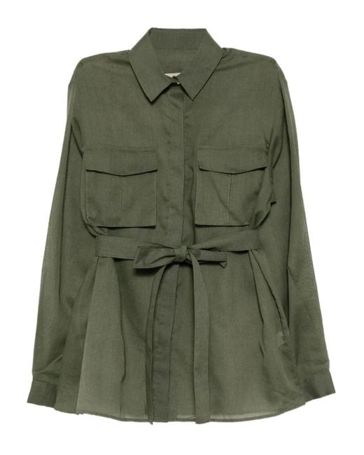Elie Saab ロングスリーブ シャツ Green
