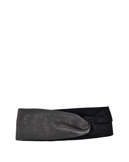 Brunello Cucinelli White Beaded Headband
