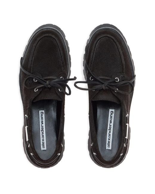 Derby Stringate di Alexander Wang in Black