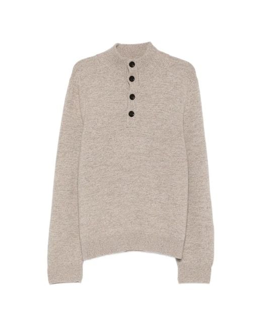 Bompard Langärmeliger Pullover in White für Herren