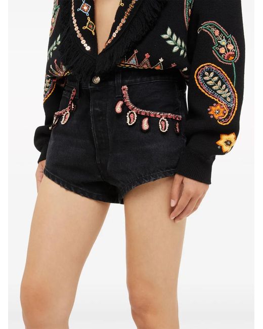 Alanui Black Shorts