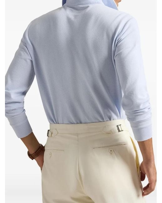 Polo Ralph Lauren Blue Long-sleeve Polo Shirt for men