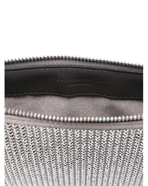 Sac Porté Épaule Falabella Pochette Serti De Cristaux Stella McCartney en coloris White