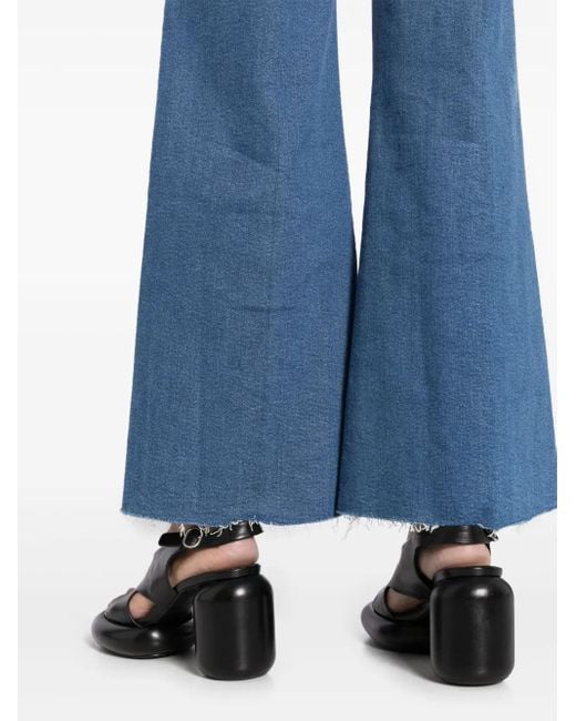 Mother Blue The Roller Fray Jeans