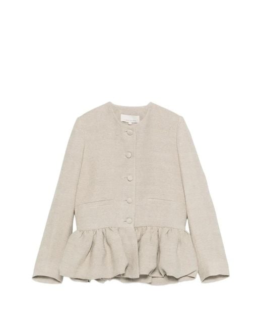 LIBEROWE Natural Button-Fastening Jacket