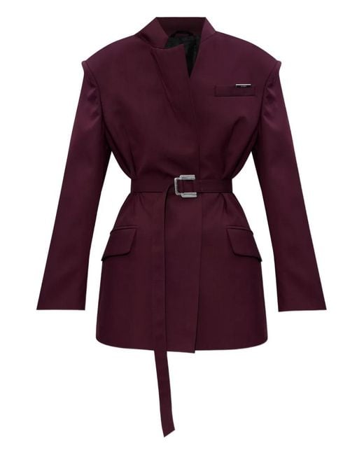 Blazer con cinturón The Attico de color Red