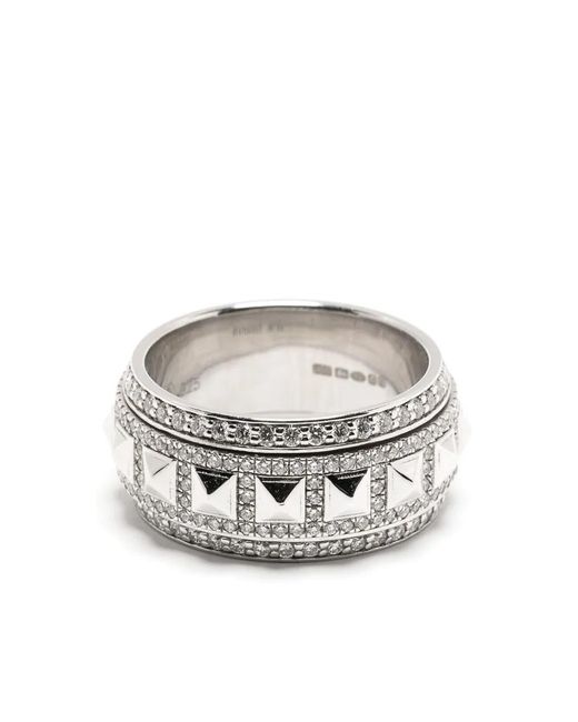 Statement Paris White Rockaway Spinner Ring Mit Diamanten