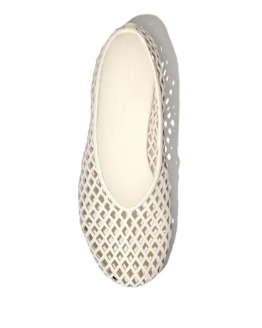 Proenza Schouler White Tee Perforated Ballerina Shoes