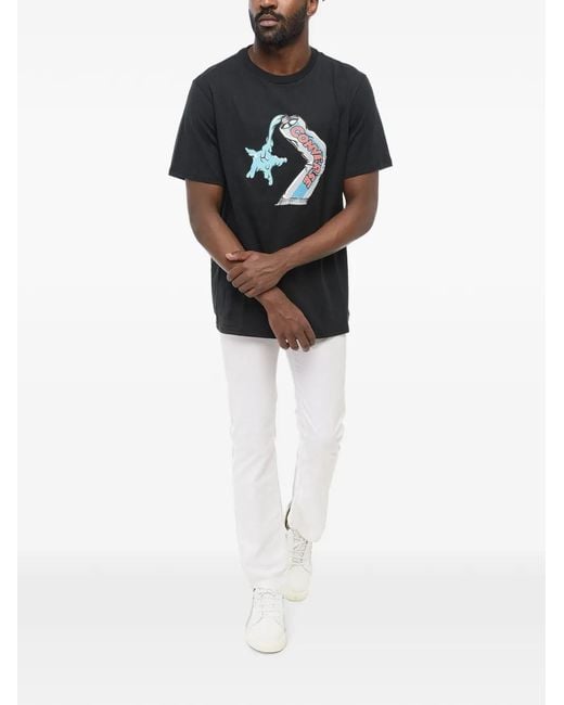 Converse Black Logo-Print Jersey T-Shirt for men