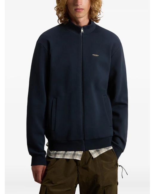 メンズ Woolrich Logo-detail Zip-up Track Top Blue