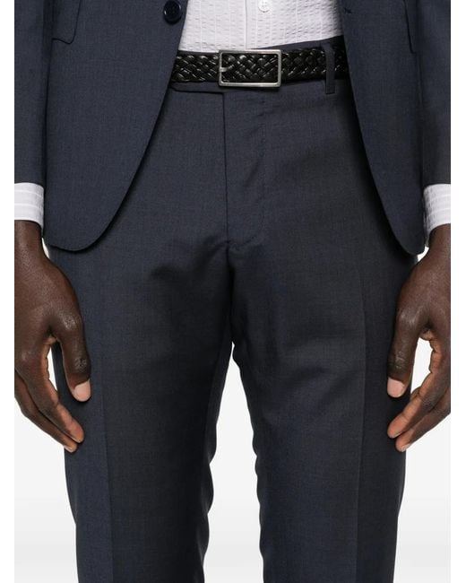 Canali Blue Notched Lapel Two-Piece Suit for men