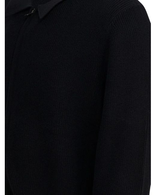 Chaqueta De Canalé Con Cremallera Vince de hombre de color Black