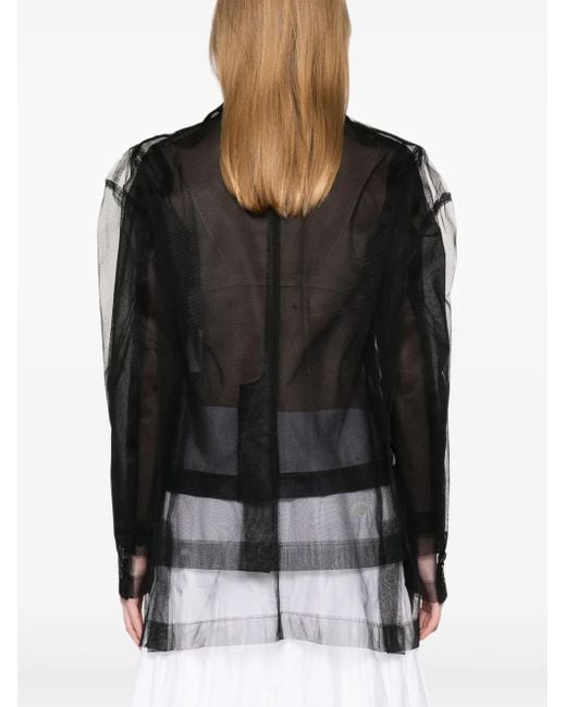 Comme des Garçons Black Tulle Jacket