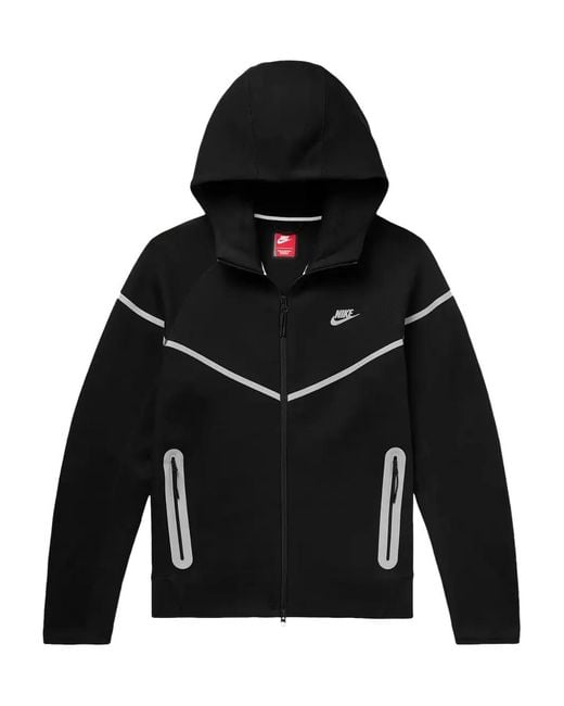 Nike Black Tech Windrunner Fleece Jacket for men
