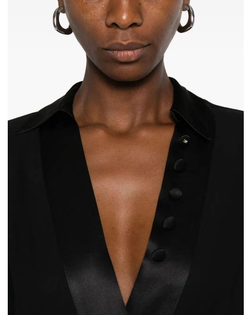 Body Con Inserti di Elisabetta Franchi in Black