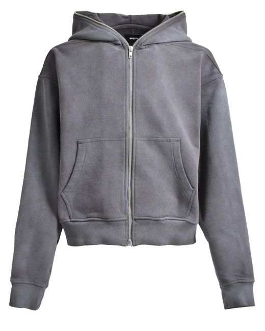 メンズ BREATH ジップアップ パーカー Gray