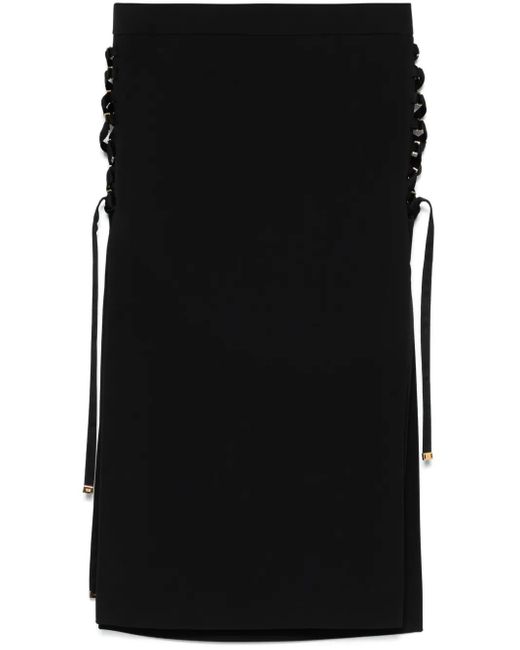 Elisabetta Franchi Rok Met Veters in het Black