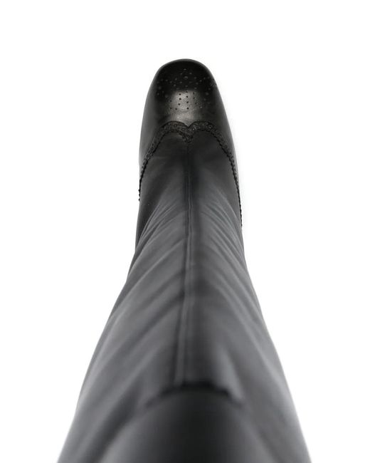 Thom Browne Black Brogued 105Mm Knee-High Boots