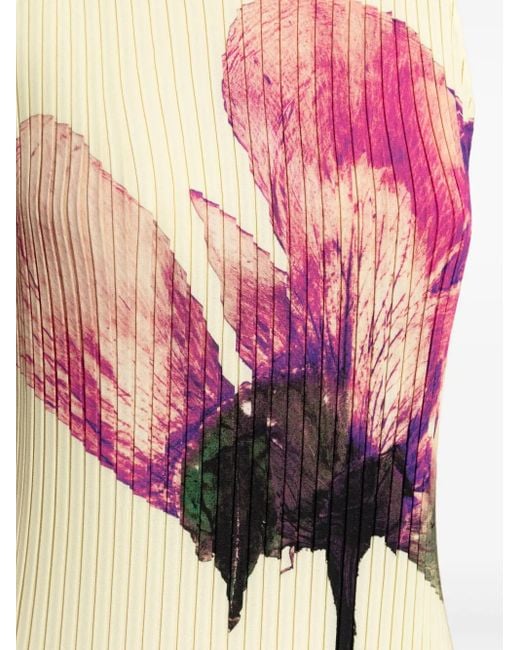 Issey Miyake Pressed Flora ドレス Natural