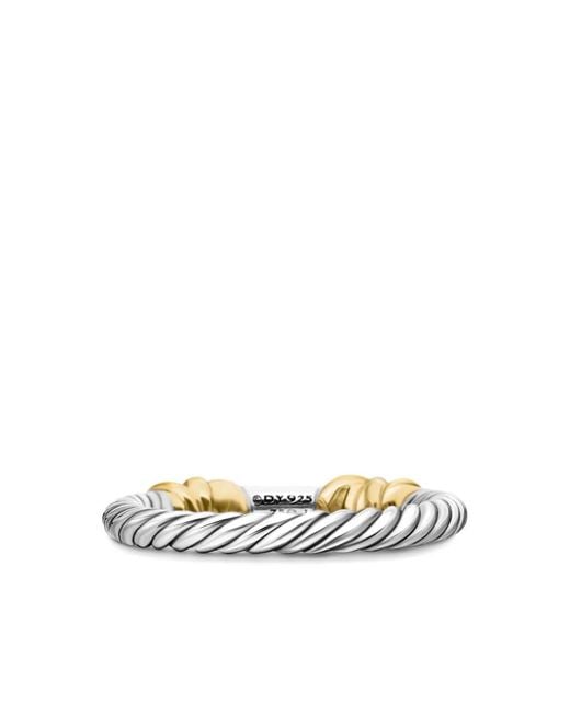 David Yurman White 18Kt And Sterling Petite Helena Wrap Diamond Ring (4Mm)