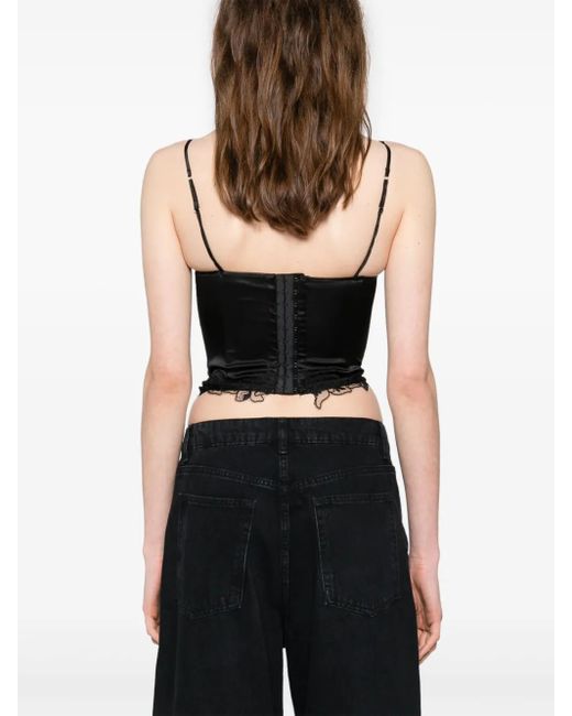 RUBINI ストレッチシルク トップ Black