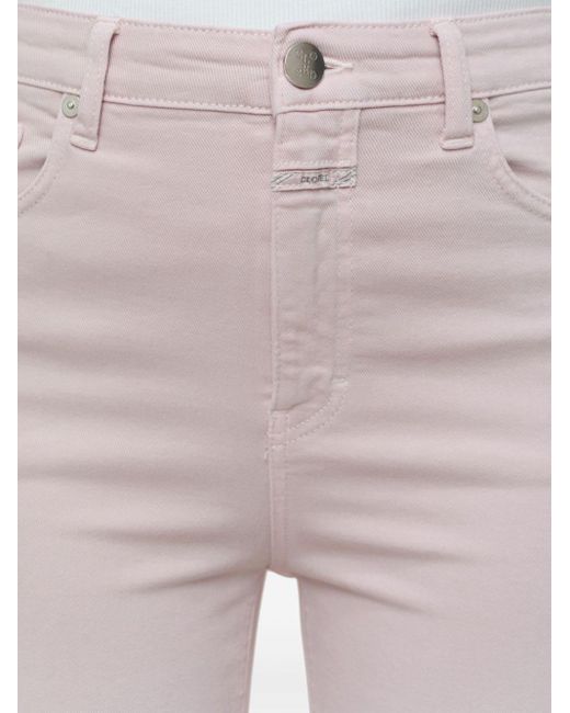 Closed Pink Hi-sun Organic-cotton Cropped Jeans