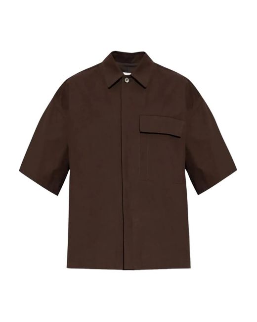 Jil Sander Hemd Mit Brusttasche in Brown für Herren