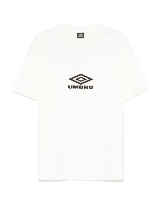 Umbro White Cotton T-Shirt for men