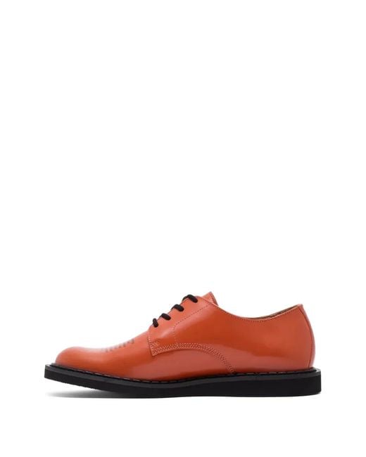George Cox Red Derbies En Cuir À Lacets for men