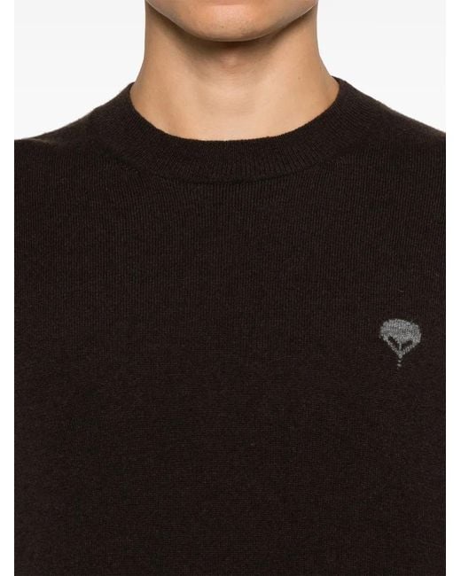 Mordecai Black Crew-Neck Sweater for men