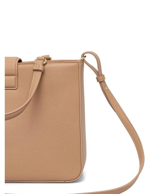ARMANI EXCHANGE Natural Logo-Plaque Tote Bag