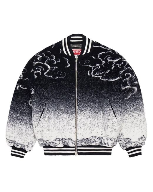 KENZO Blue Cloud Tiger Bomber Jacket